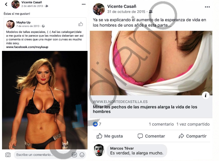 Mensajes del alcalde de Albacete, Vicente Casañ, en sus redes sociales. (Clic para ampliar)