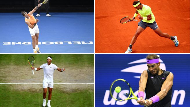 Todoterreno Rafa Nadal: alcanza las semifinales de los cuatro Grand Slam