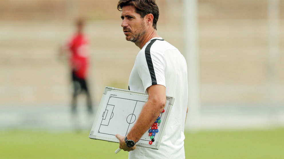 Víctor Sánchez del Amo, entrenador del Málaga (Málaga Club de Fútbol)