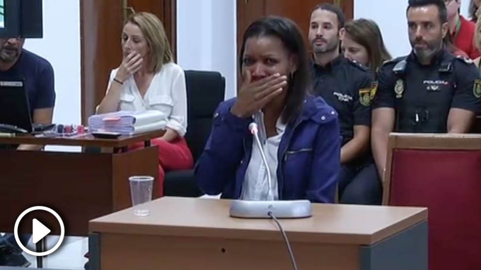 Ana Julia Quezada en el momento de su declaración @Atlas