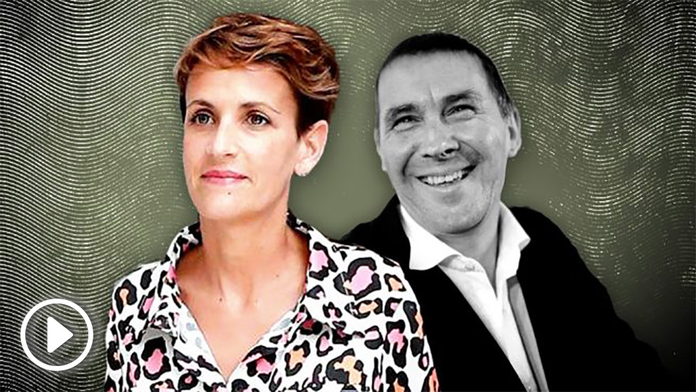 María Chivite y el líder de Bildu, Arnaldo Otegi