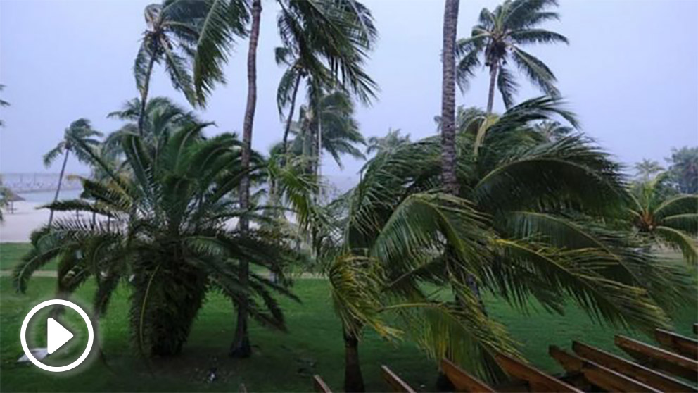 El huracán Dorian a su paso por Bahamas. Foto: Europa Press