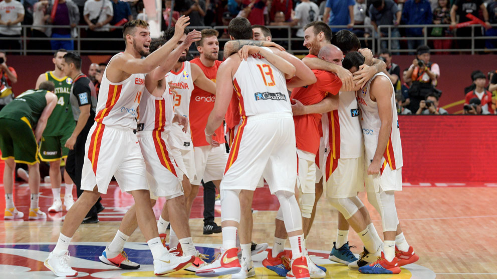 La selección española de baloncesto.