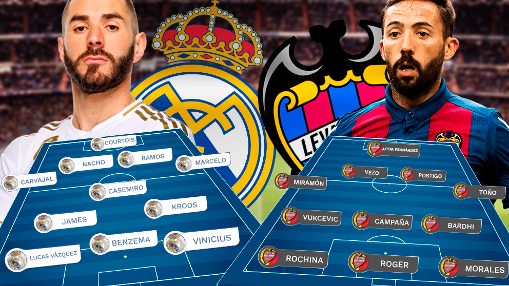 Real Madrid – Levante: primer examen de septiembre