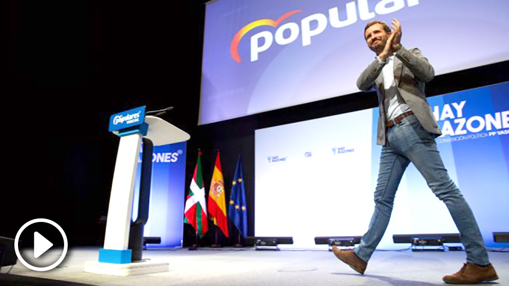 Pablo Casado, en la Convención del PP vasco. Foto: EFE