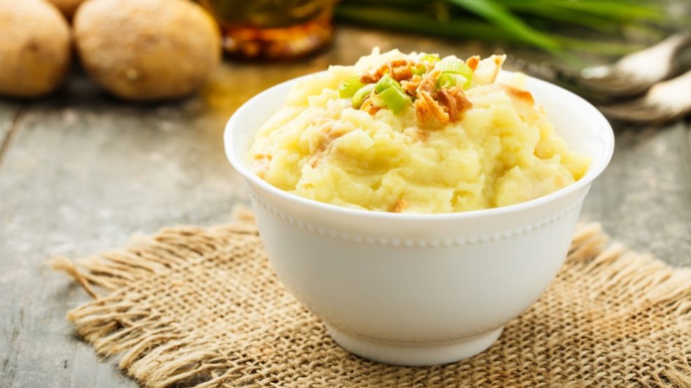 Puré de patatas con atún