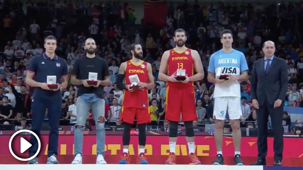 El quinteto ideal de la FIBA. (FIBA)