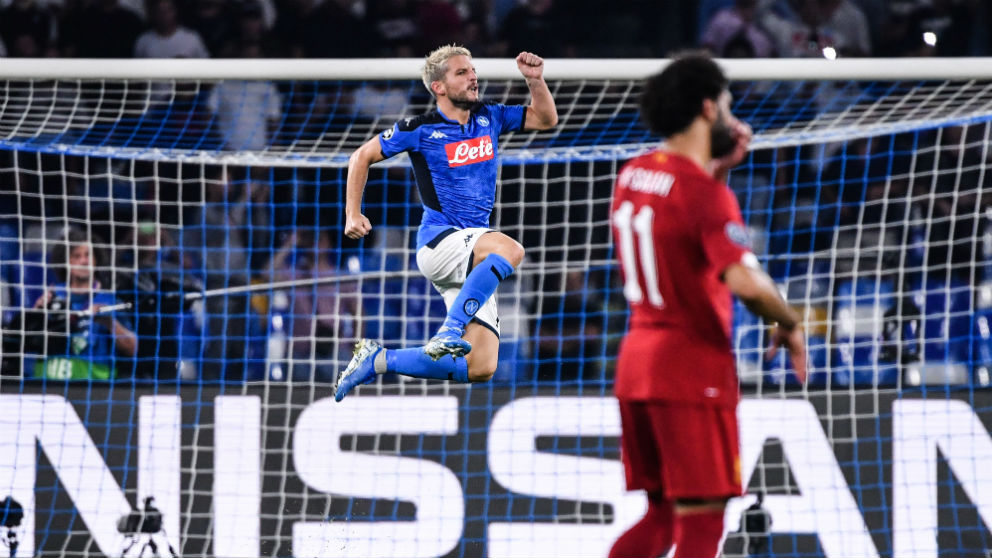 El Nápoles ganó al Liverpool. (AFP)