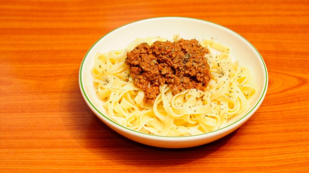 Receta de Pasta con boloñesa de venado
