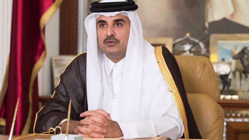 El Emir de Qatar, Tamim bin Hamad Al Thani.