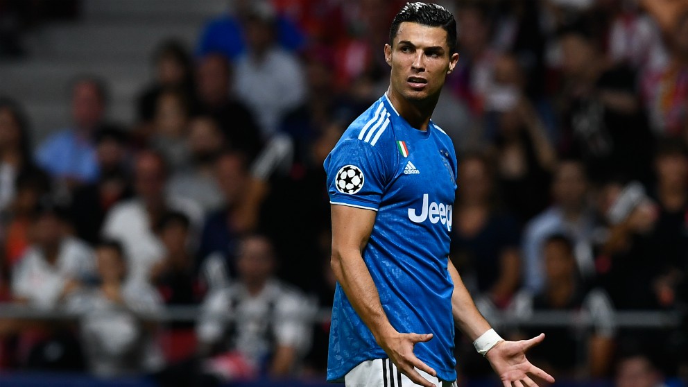 Cristiano se marchó sin marcar del Metropolitano. (AFP)