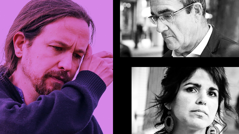 Pablo Iglesias, Juan Pedro Yllanes y Teresa Rodríguez.