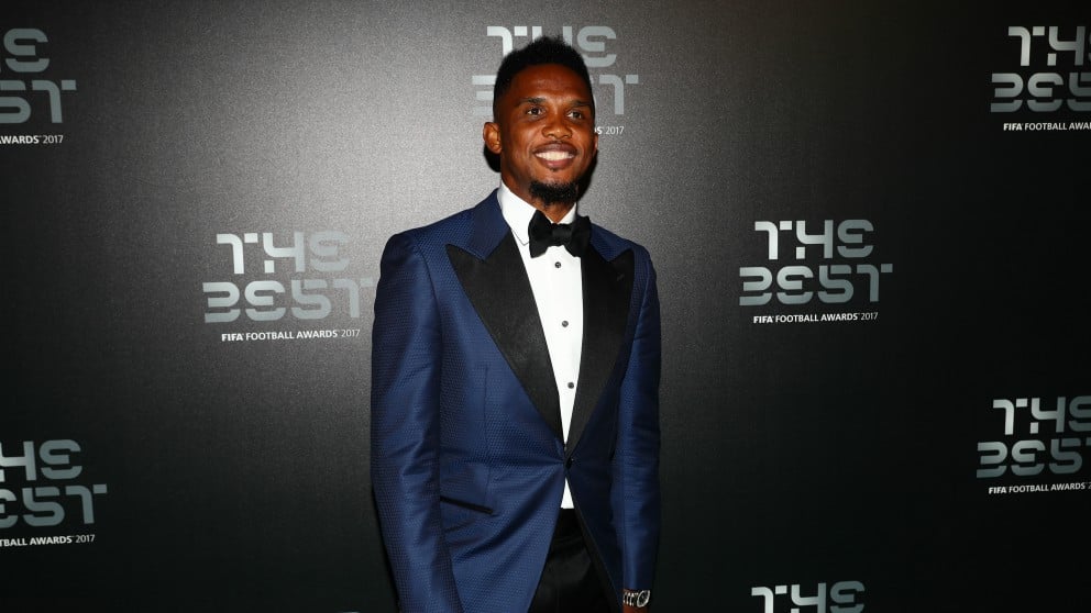 Samuel Eto’o, en la gala The Best. (Getty)