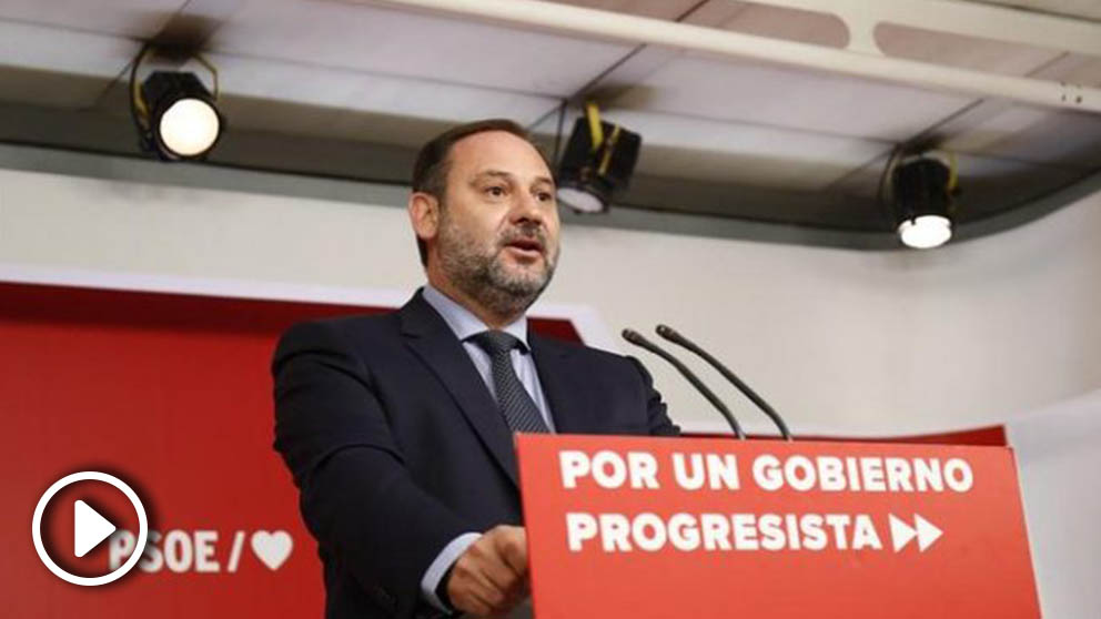 José Luís Ábalos, este jueves, en la rueda de prensa tras la ejecutiva del PSOE.