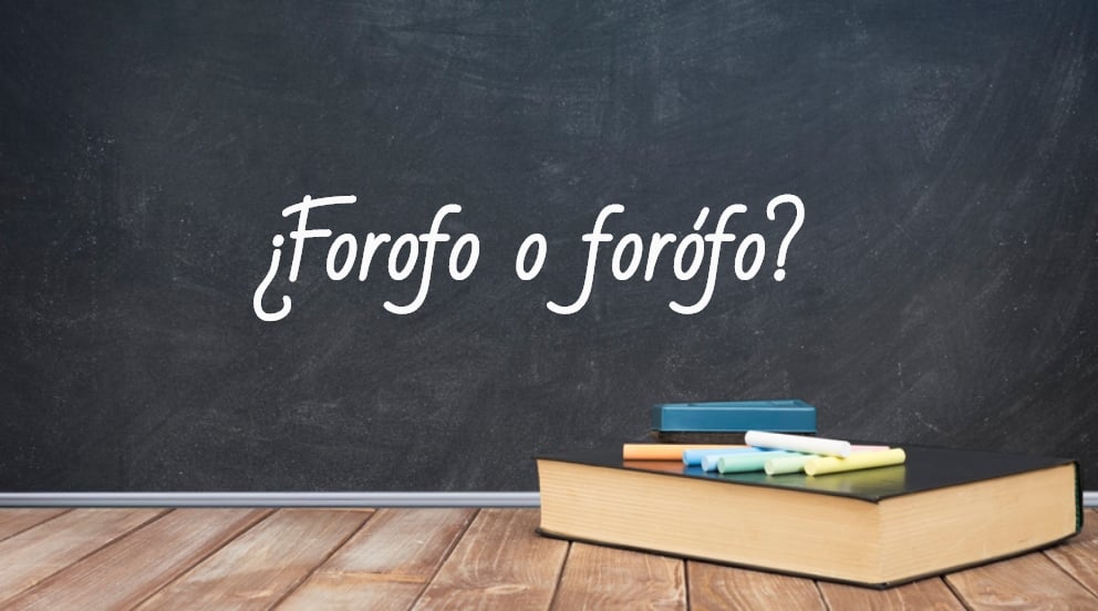 Cómo se escribe forofo o forófo