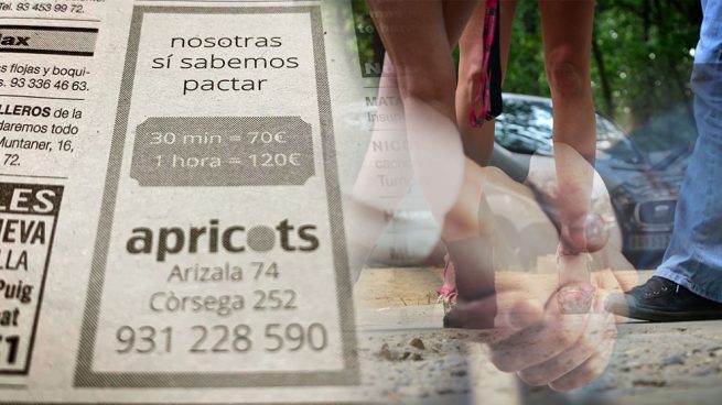 Unas prostitutas captan clientes con Sánchez como reclamo: «Nosotras sí sabemos pactar»