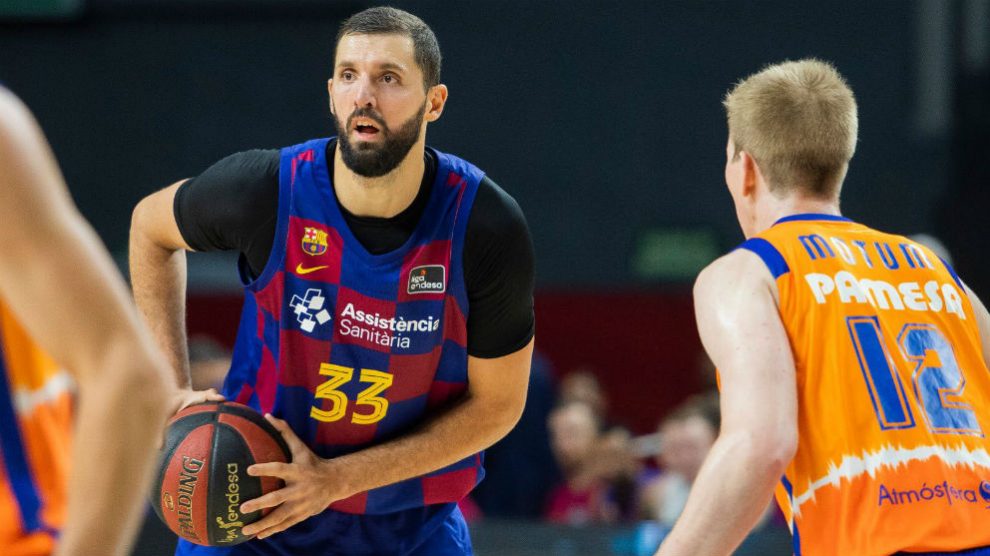 Nikola Mirotic durante un encuentro ante Valencia Basket. (fcbarcelona.cat)