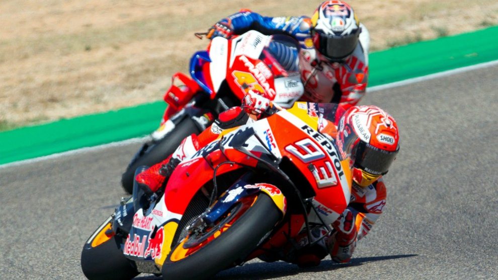 Marc Márquez en el GP de Aragón 2019. (EFE)