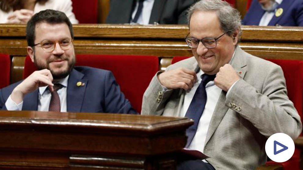 Quim Torra en el Parlament (Foto: EFE)