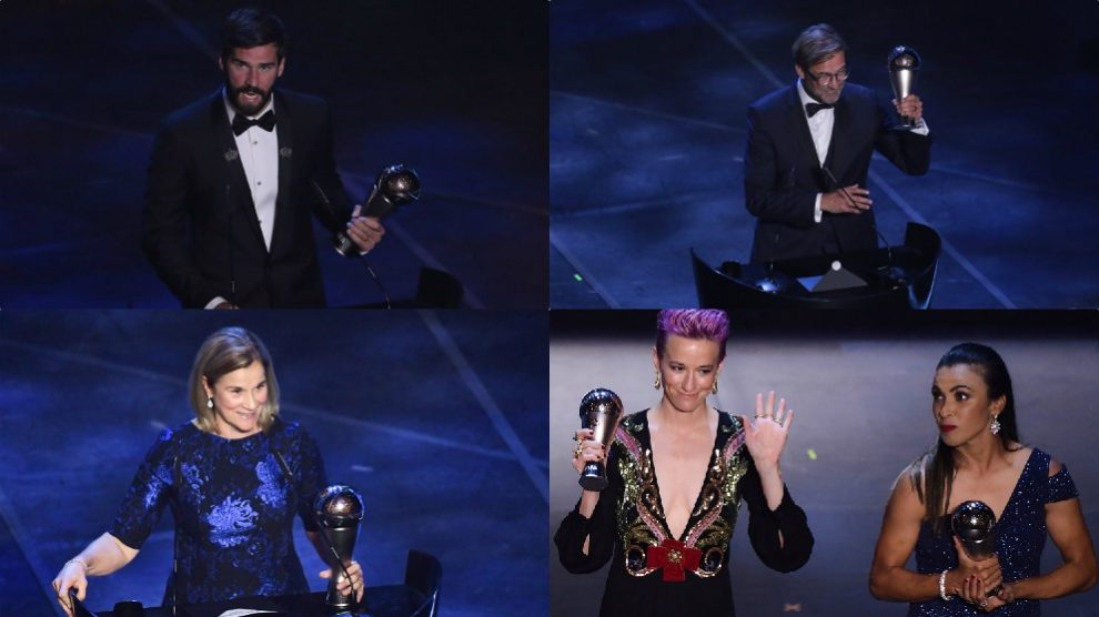 Los otros ganadores de la gala The Best.