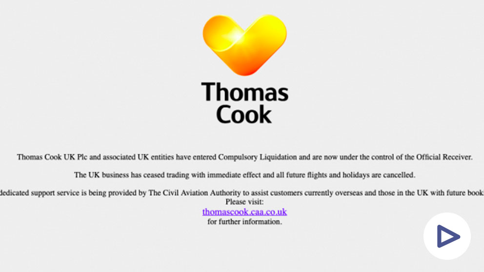 Página web de Thomas Cook.