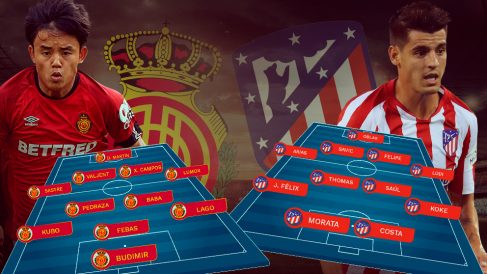Mallorca y Atlético se enfrentan este miércoles en Palma.