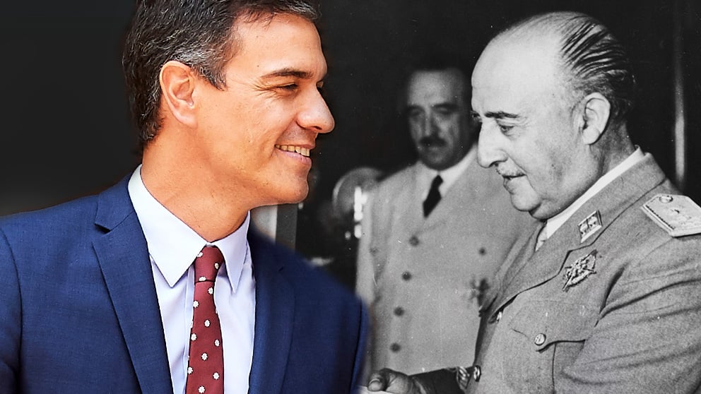 Francisco Franco y Pedro Sánchez.