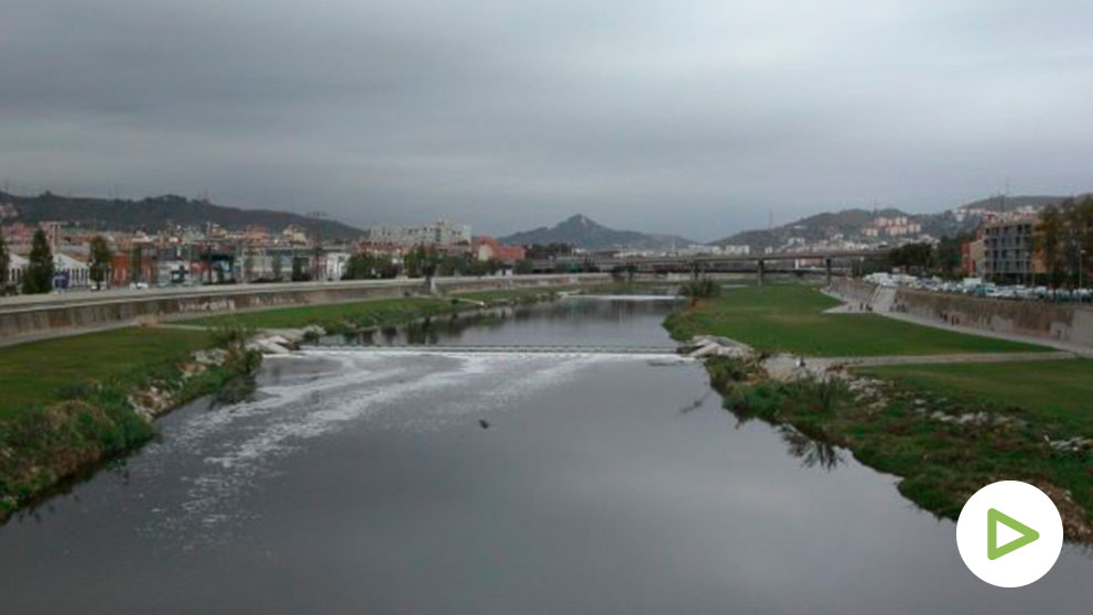 Zona del río donde se busca al bebé.