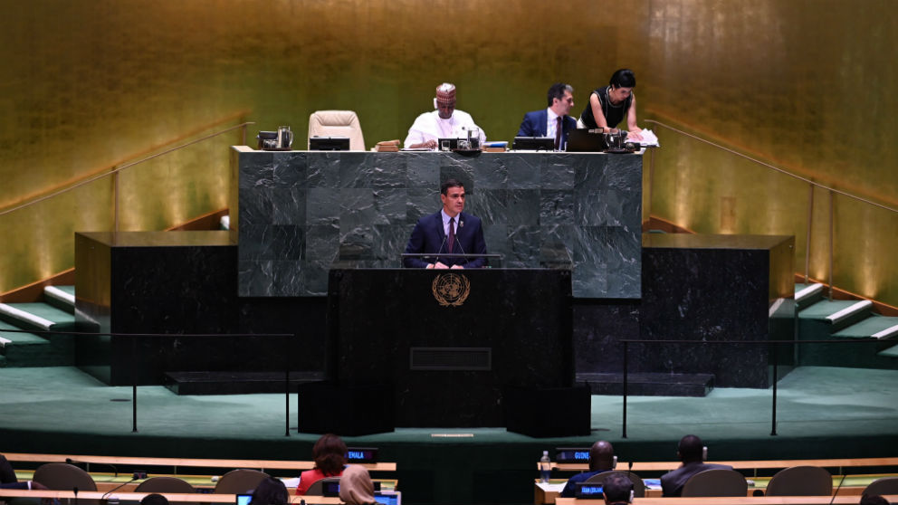 Pedro Sánchez en la ONU