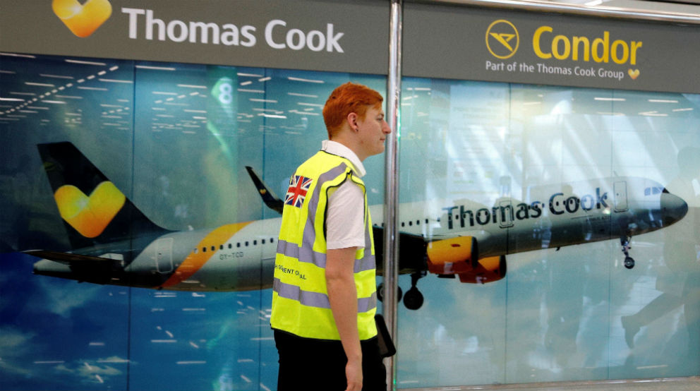 Publicidad de Thomas Cook en aeropuertos