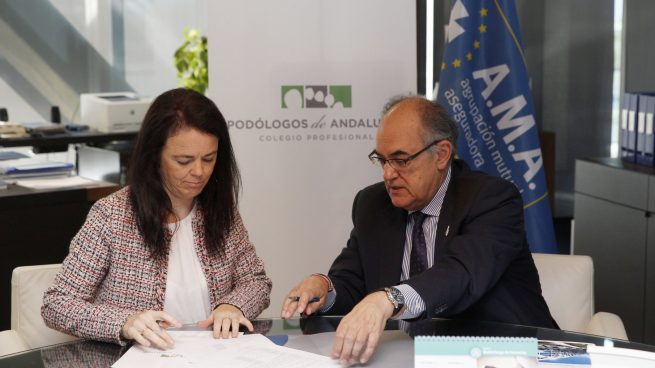 El Colegio Podólogos de Andalucía renueva la póliza de Responsabilidad Civil Profesional con A.M.A. y firma convenio de colaboración con la Fundación A.M.A.