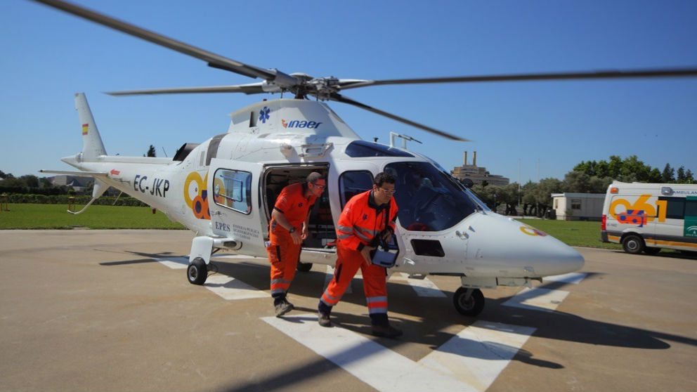 Helicóptero medicalizado. Foto: Europa Press