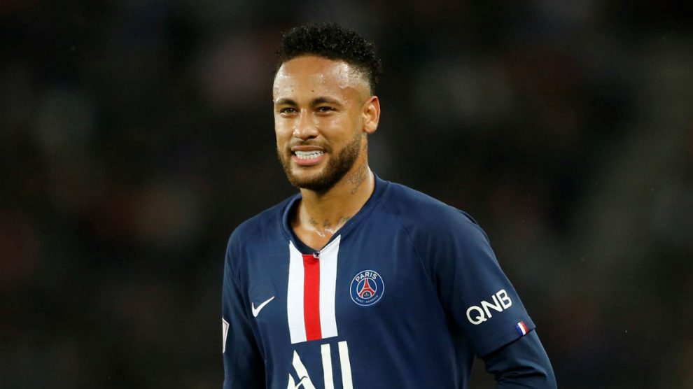Neymar, durante un partido del PSG (Getty).