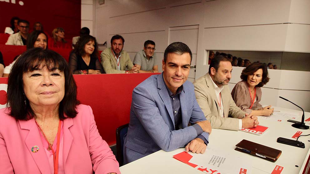 Pedro Sánchez en el Comité Federal del PSOE. (Foto: Francisco Toledo)