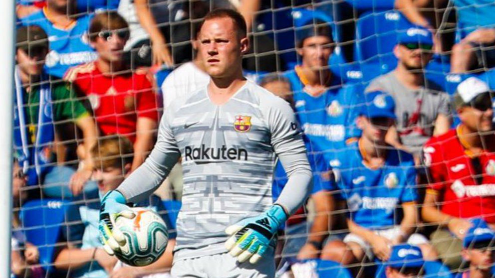 Ter Stegen durante el partido ante el Getafe. (fcbarcelona.cat)