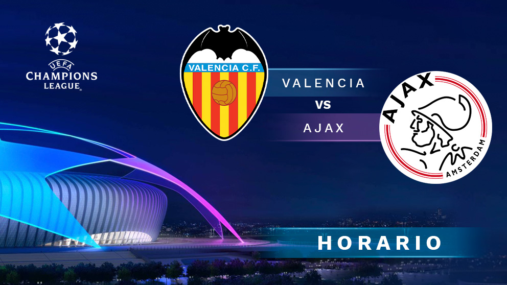 Champions League 2019-2020: Valencia – Ajax | Horario del partido de fútbol de Champions League.