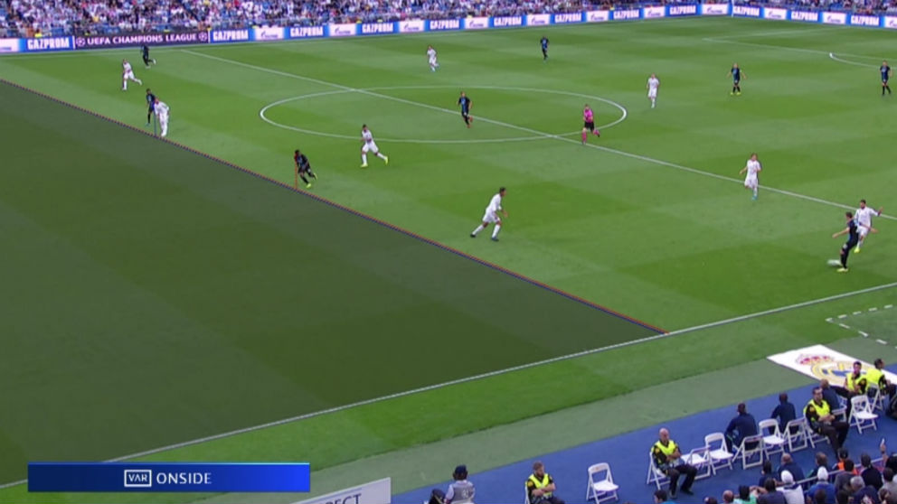 El VAR dio como legal este gol del Brujas ante el Real Madrid.