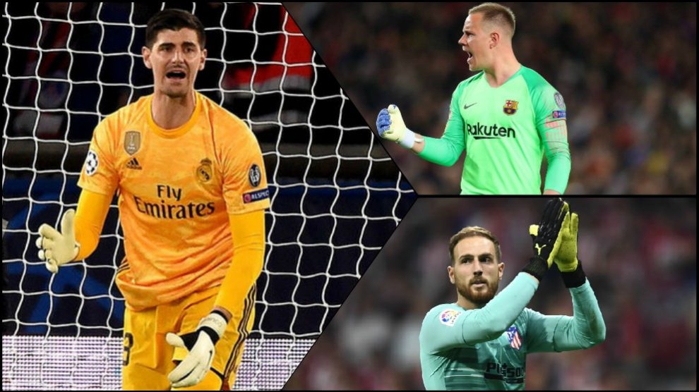Thibaut Courtois, Ter Stegen y Jan Oblak.