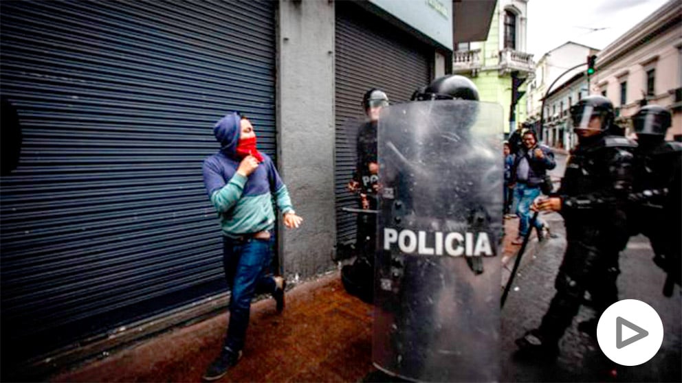 Protestas sociales en las calles de Ecuador @Getty