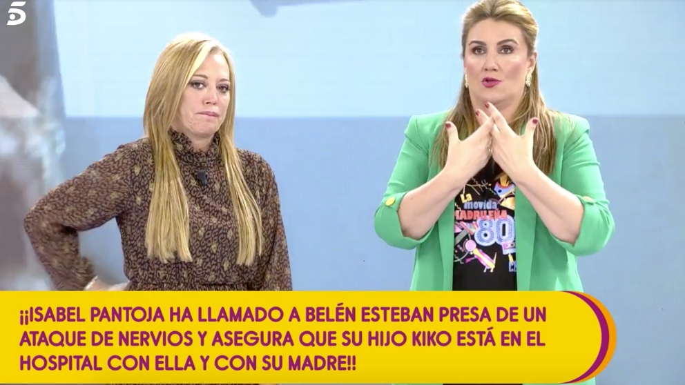Belén Esteban habló con Isabel Pantoja en ‘Sálvame’