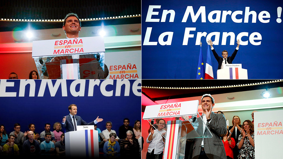 El lema de Ciudadanos copiado de Emmanuel Macron.