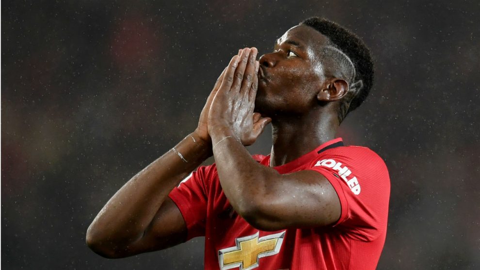Paul Pogba, durante un encuentro con el Manchester United.