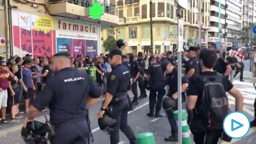 Protestas en Valencia. Vídeo: Juan Nieto Ivars.