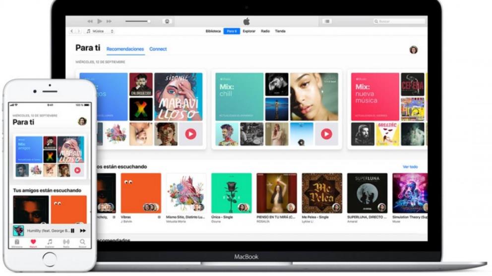 iTunes está disponible en todos los dispositivos de Apple