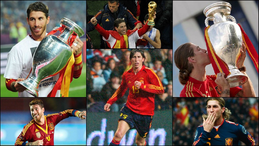 Los mejores momentos de Sergio Ramos con la Selección española.