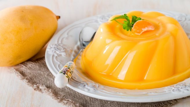 Mousse de mango y naranja