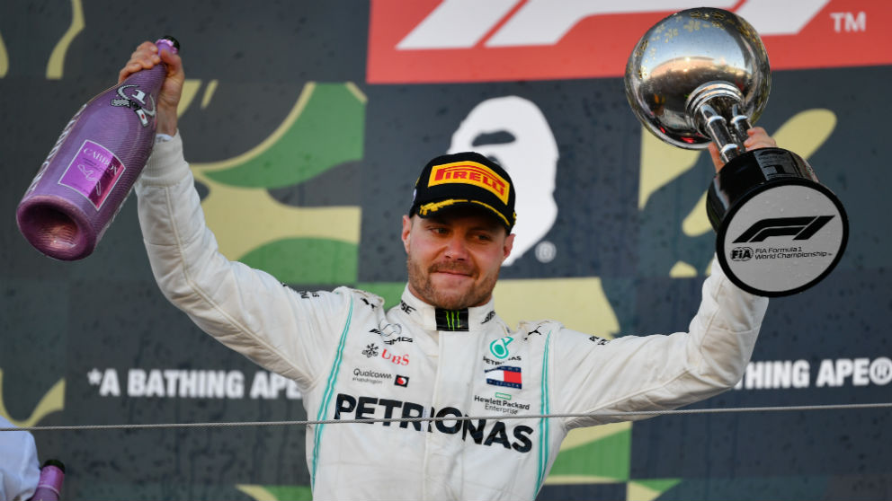 Bottas celeun triunfo. (AFP)