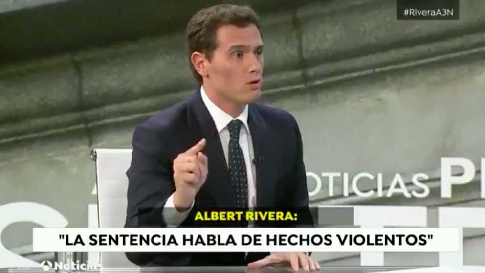 Albert Rivera en Antena 3.