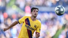 Sergi Roberto, durante un partido con España. (AFP)