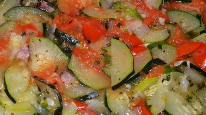 Calabacín en ensalada con vinagreta